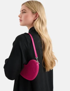 Shoeby Strass Heart Tas Roze<DAMES Tassen