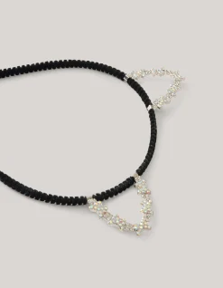 Shoeby Strass Katten Haarband Zwart< Haaraccessoires
