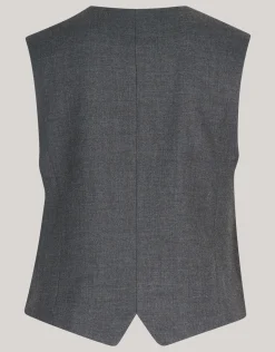 Shoeby Strass Knopen Gilet Grijs<DAMES Gilets