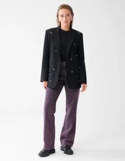 Shoeby Strass Letter Blazer Zwart<DAMES Blazers