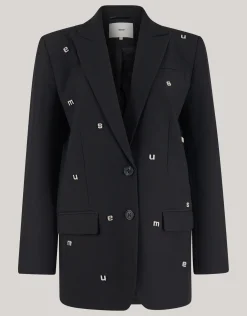 Shoeby Strass Letter Blazer Zwart<DAMES Blazers