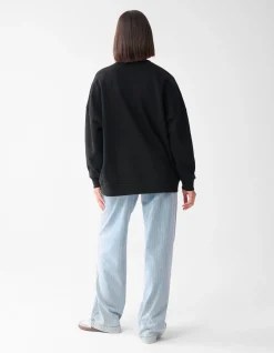 Shoeby Strass Letter Sweater Zwart<DAMES Truien En Sweaters