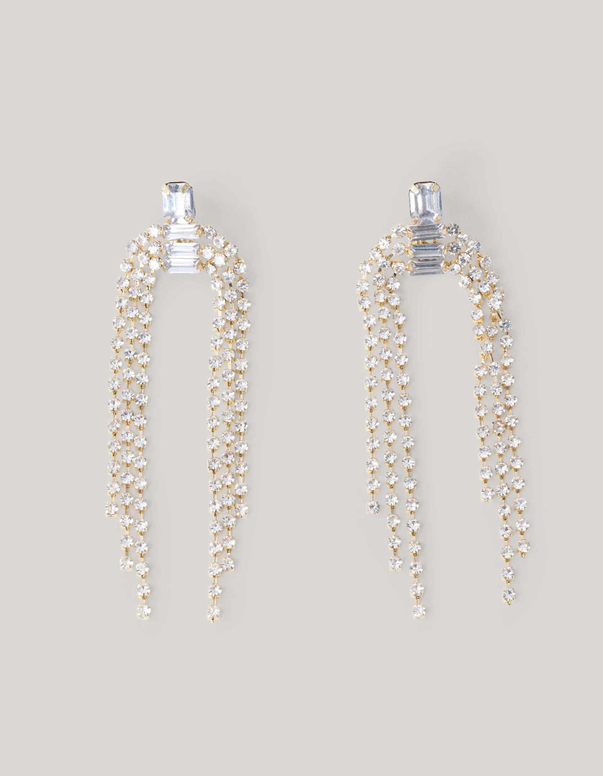 Shoeby Strass Oorbellen Goud<DAMES Sieraden