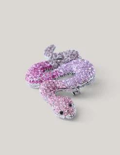 Shoeby Strass Slangen Broche Zilver<DAMES Broches