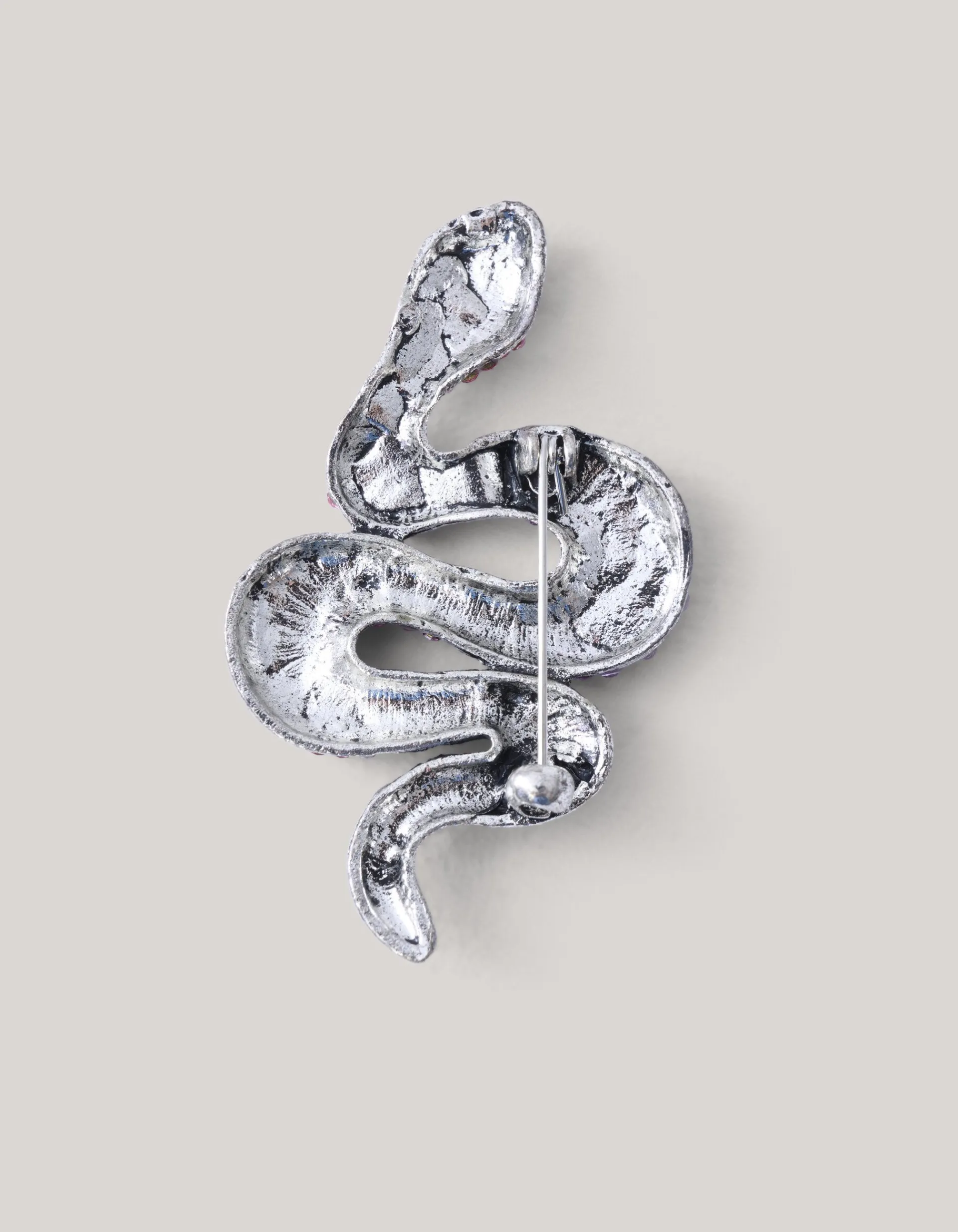 Shoeby Strass Slangen Broche Zilver<DAMES Broches