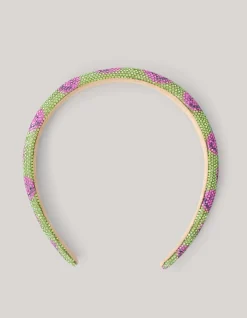 Shoeby Strass Smile Haarband Groen< Haaraccessoires