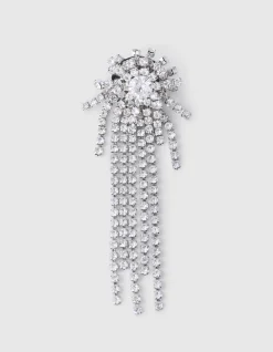 Shoeby Strass Ster Broche Zilver<DAMES Broches