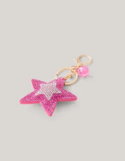 Shoeby Strass Ster Sleutelhanger Roze< Sleutelhangers