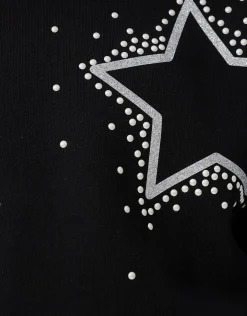 Shoeby Strass Sterren Sweater Zwart< Sweaters En Hoodies