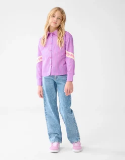 Shoeby Strass Straight Fit Jeans Blauw< Jeans