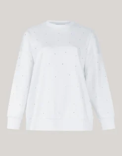 Shoeby Strass Sweater Gebroken Wit<DAMES Truien En Sweaters