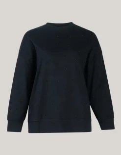 Shoeby Strass Sweater Zwart<DAMES Truien En Sweaters