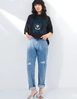 Shoeby Strass Tapered Fit Jeans By Fred<DAMES Jeans