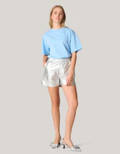 Shoeby Strass T-shirt Lichtblauw<DAMES T-Shirts