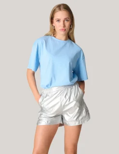 Shoeby Strass T-shirt Lichtblauw<DAMES T-Shirts