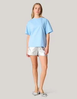 Shoeby Strass T-shirt Lichtblauw<DAMES T-Shirts