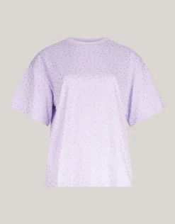 Shoeby Strass T-shirt Lichtpaars<DAMES T-Shirts