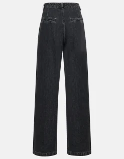 Shoeby Strass Wide Leg Jeans Donkergrijs L32 By Mieke<DAMES Jeans