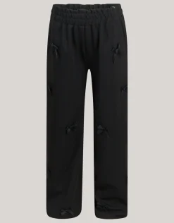 Shoeby Strik Wide Leg Broek Zwart< Broeken