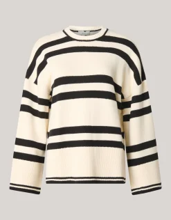 Shoeby Stripe Trui Gebrokenwit<DAMES Truien En Sweaters