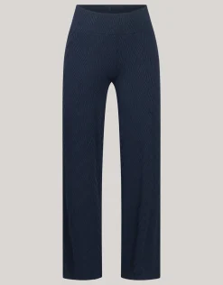Shoeby Structure Swirl Broek Donkerblauw<DAMES Broeken
