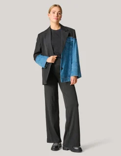 Shoeby Structure Swirl Broek Zwart<DAMES Broeken