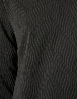 Shoeby Structure Swirl Jurk Zwart<DAMES Jurken