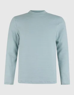 Shoeby Structuur Longsleeve Lichtgroen<Heren T-Shirts En Polo's