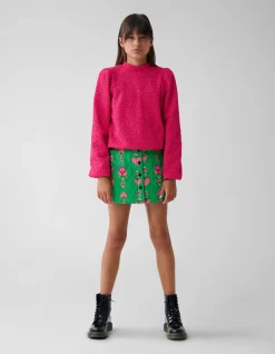Shoeby Structuur Longsleeve Roze By Lizzy< T-Shirts|Tops Lange Mouw