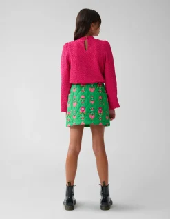 Shoeby Structuur Longsleeve Roze By Lizzy< T-Shirts|Tops Lange Mouw