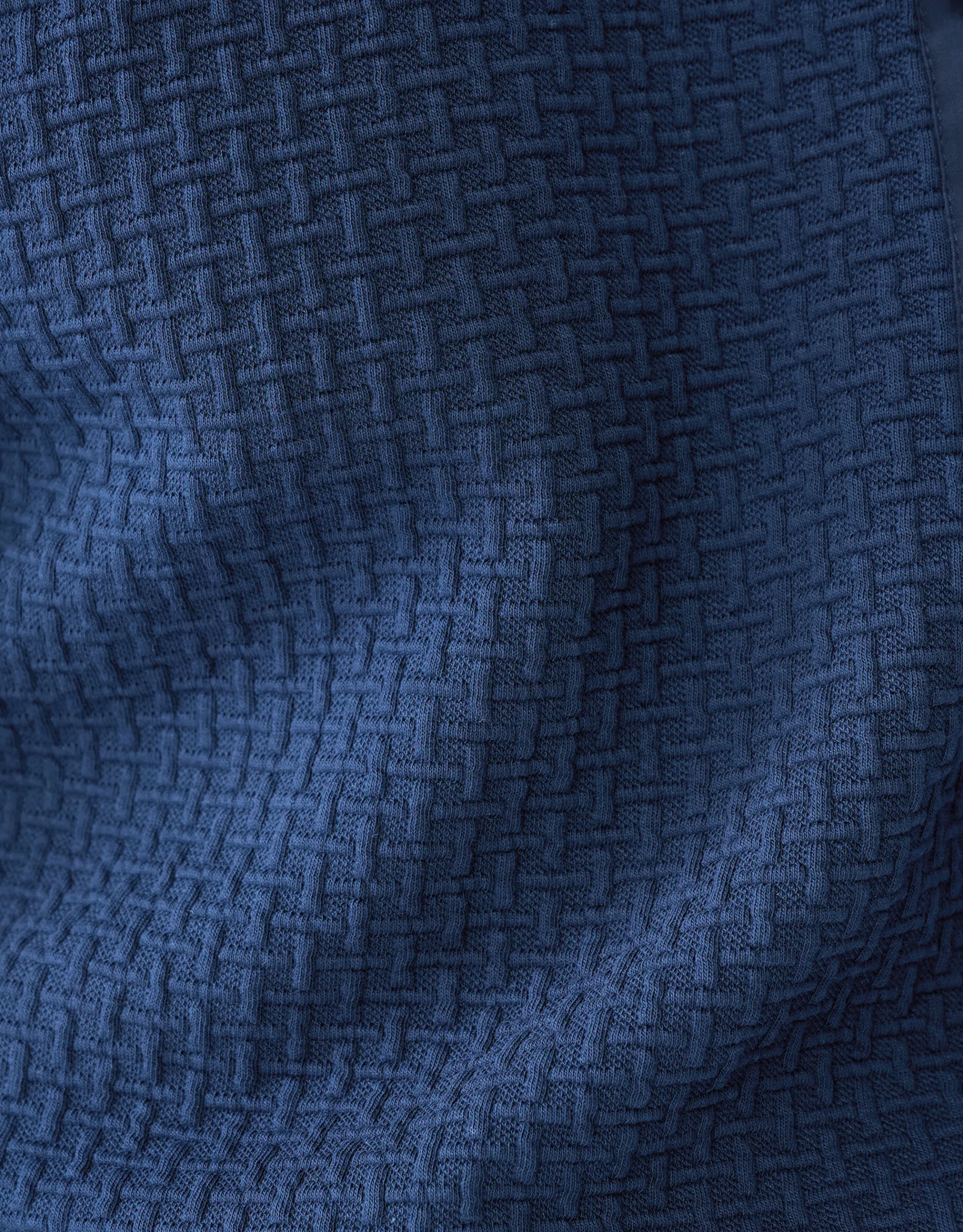 Shoeby Structuur Pocket Trui Donkerblauw<Heren Truien En Sweaters