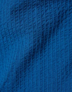 Shoeby Structuur Polo Blauw<Heren T-Shirts En Polo's