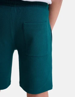 Shoeby Structuur Short Donkergroen< Shorts
