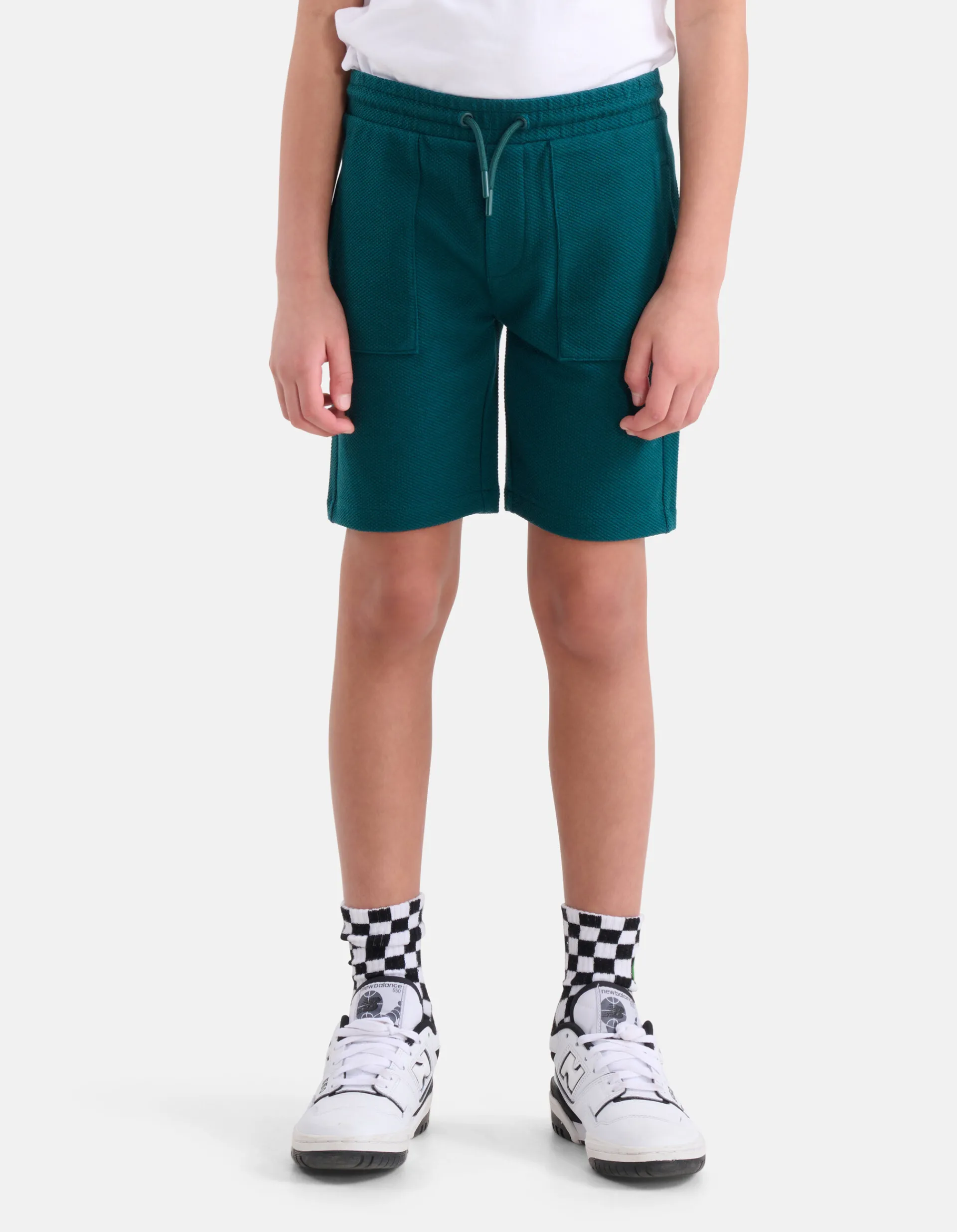 Shoeby Structuur Short Donkergroen< Shorts