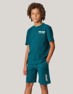 Shoeby Structuur Short Donkergroen< Shorts