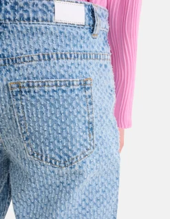 Shoeby Structuur Straight Jeans< Jeans