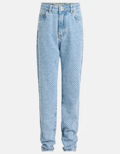 Shoeby Structuur Straight Jeans< Jeans