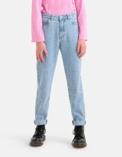Shoeby Structuur Straight Jeans< Jeans