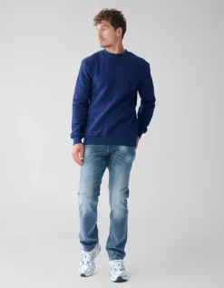 Shoeby Structuur Sweater Donkerblauw<Heren Truien En Sweaters