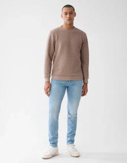 Shoeby Structuur Sweater Lichtbruin<Heren Truien En Sweaters