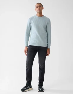 Shoeby Structuur Sweater Lichtgroen<Heren Truien En Sweaters