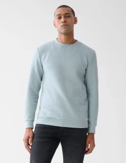 Shoeby Structuur Sweater Lichtgroen<Heren Truien En Sweaters