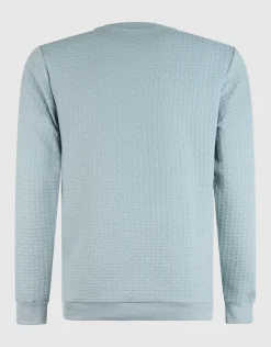 Shoeby Structuur Sweater Lichtgroen<Heren Truien En Sweaters