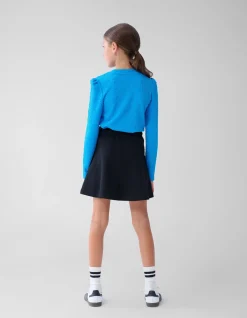 Shoeby Structuur Top Blauw< Tops Lange Mouw