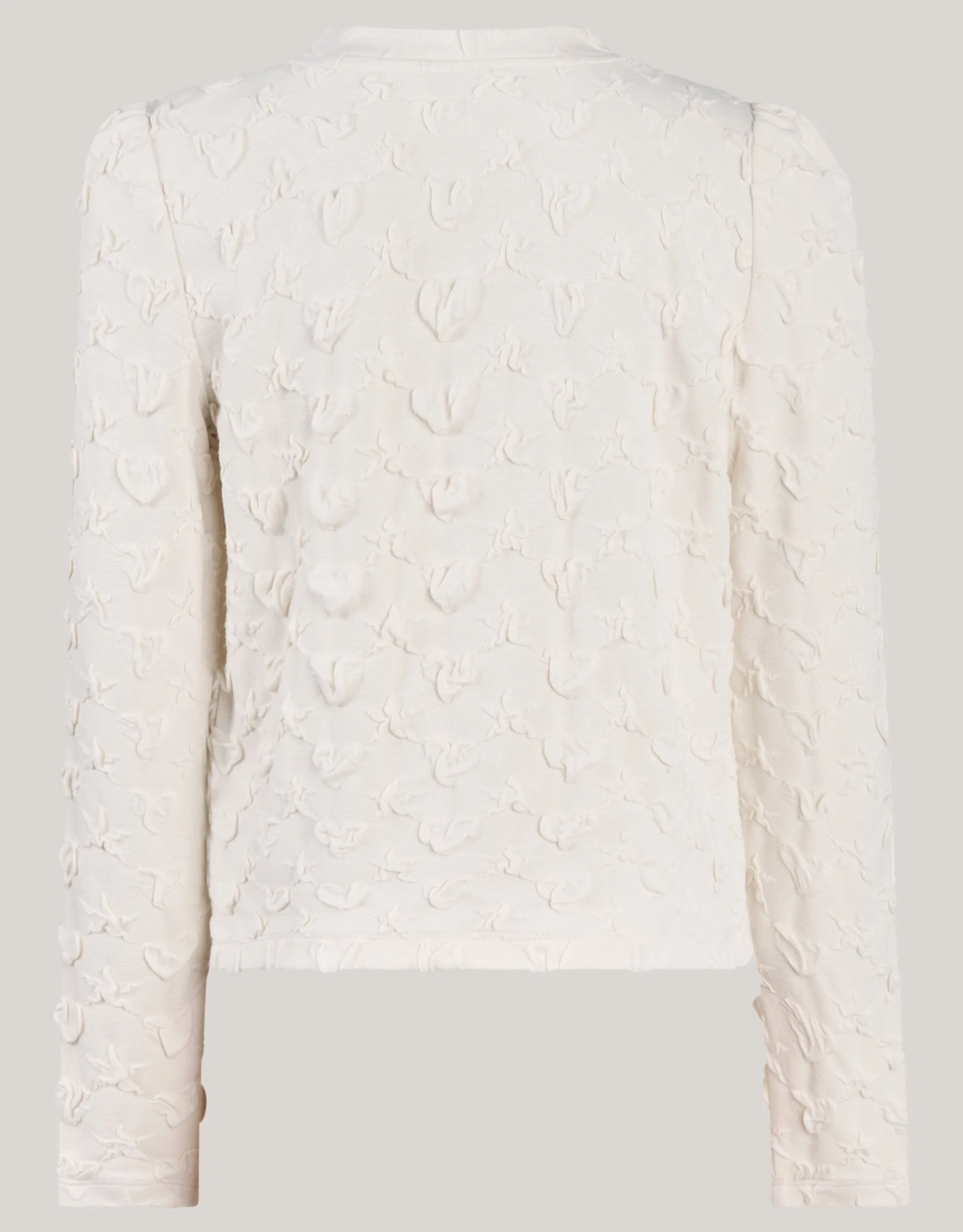 Shoeby Structuur Top Gebroken Wit< Tops Lange Mouw