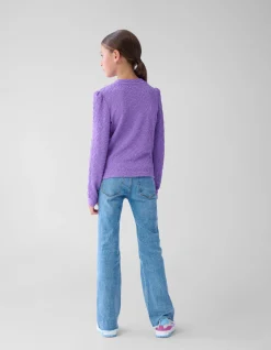 Shoeby Structuur Top Paars< Tops Lange Mouw