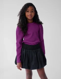 Shoeby Structuur Top Paars< Tops Lange Mouw