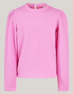 Shoeby Structuur Top Roze< Tops Lange Mouw