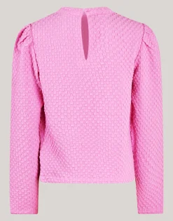 Shoeby Structuur Top Roze< Tops Lange Mouw