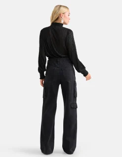 Shoeby Structuur Top Zwart<DAMES Tops